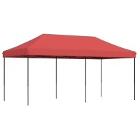 vidaXL Partyzelt Faltbar Pop-Up Burgunderrot 580x292x315 cm