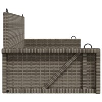 vidaXL H&auml;ngebank Grau 119x56x48 cm Poly Rattan