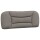 vidaXL Bett mit Matratze Taupe 100x200 cm Stoff