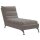 vidaXL Chaiselongue mit Kissen Taupe Stoff