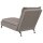 vidaXL Chaiselongue mit Kissen Taupe Stoff