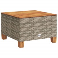 vidaXL 10-tlg. Garten-Sofagarnitur mit Kissen Grau Poly Rattan