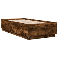 vidaXL Bettgestell R&auml;uchereiche 75x190 cm Holzwerkstoff