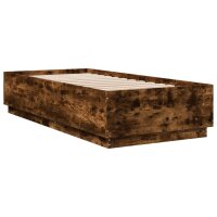 vidaXL Bettgestell R&auml;uchereiche 100x200 cm Holzwerkstoff