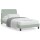 vidaXL Bett mit Matratze Hellgrau 100x200 cm Samt