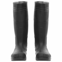 vidaXL Gummistiefel Schwarz Gr&ouml;&szlig;e 38 PVC