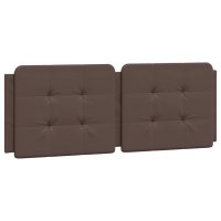 vidaXL Kopfteil-Kissen Braun 120 cm Kunstleder
