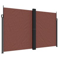 vidaXL Seitenmarkise Ausziehbar Braun 200x600 cm