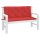 vidaXL Gartenbank-Auflagen 2 Stk. Rot 120x50x7 cm Oxford-Gewebe