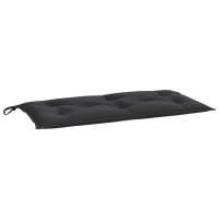 vidaXL Gartenbank-Auflage Schwarz 110x50x7 cm Oxford-Gewebe