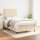 vidaXL Boxspringbett mit Matratze Creme 120x190 cm Stoff