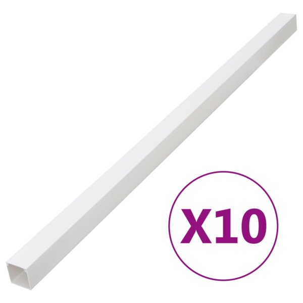 vidaXL Installationsrohre 40x25 mm 10 m PVC