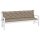 vidaXL Gartenbank-Auflagen 2 Stk. Taupe 200x50x7 cm Oxford-Gewebe