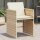 vidaXL Gartenst&uuml;hle mit Kissen 4 Stk. Beige Poly Rattan