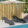 vidaXL Sonnenliege mit Kissen Grau 55x199x50 cm Poly Rattan