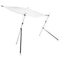 vidaXL T-Top-Beschattungsverl&auml;ngerung Wei&szlig; 174x205x (115-194) cm