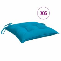 vidaXL Palettenkissen 6 Stk. Hellblau 50x50x7 cm Oxford-Gewebe