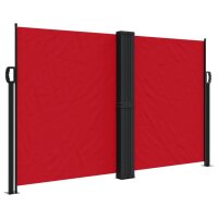 vidaXL Seitenmarkise Ausziehbar Rot 140x1000 cm