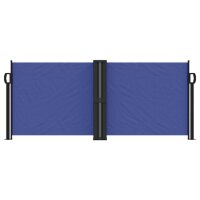 vidaXL Seitenmarkise Ausziehbar Blau 100x1000 cm