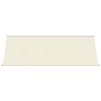 vidaXL Markise Einziehbar Creme 400x150 cm Stoff und Stahl