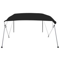 vidaXL 4-Bow Bimini-Top Schwarz 236x228x127 cm