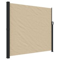 vidaXL Seitenmarkise Ausziehbar Beige 180x600 cm