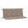 vidaXL Gartenbank-Auflagen 2 Stk. Taupe 120x50x7 cm Oxford-Gewebe