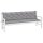 vidaXL Gartenbank-Auflagen 2 Stk. Grau 200x50x7 cm Oxford-Gewebe