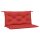 vidaXL Gartenbank-Auflagen 2 Stk. Rot 100x50x7 cm Oxford-Gewebe