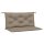 vidaXL Gartenbank-Auflagen 2 Stk. Taupe 100x50x7 cm Oxford-Gewebe