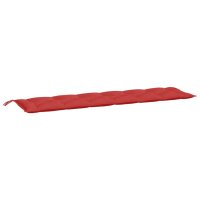 vidaXL Gartenbank-Auflage Rot 200x50x7 cm Oxford-Gewebe