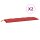 vidaXL Gartenbank-Auflagen 2 Stk. Rot 150x50x7 cm Oxford-Gewebe