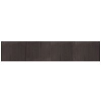 vidaXL Teppich Rechteckig Dunkelbraun 80x400 cm Bambus