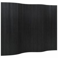 vidaXL Paravent Schwarz 165x250 cm Bambus