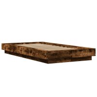 vidaXL Bettgestell R&auml;uchereiche 100x200 cm Holzwerkstoff