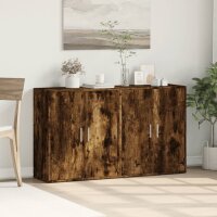 vidaXL Sideboards 2 Stk. R&auml;uchereiche 60x31x70 cm Holzwerkstoff