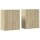 vidaXL Sideboards 2 Stk. Sonoma-Eiche 60x31x70 cm Holzwerkstoff