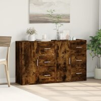 vidaXL Sideboards 2 Stk. R&auml;uchereiche 60x31x70 cm Holzwerkstoff