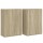 vidaXL Sideboards 2 Stk. Sonoma-Eiche 60x31x84 cm Holzwerkstoff