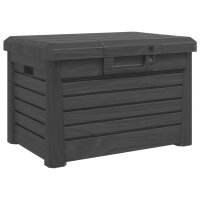 vidaXL Outdoor-Kissenbox Anthrazit 73x50,5x46,5 cm Polypropylen