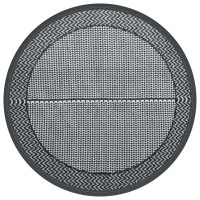 vidaXL Outdoor-Teppich Grau Ø160 cm PP