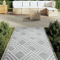 vidaXL Outdoor-Teppich Grau 120x180 cm PP