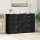 vidaXL Sideboards 2 Stk. Schwarz 60x39x80 cm Holzwerkstoff