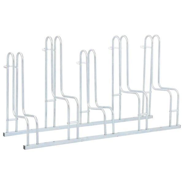 vidaXL Fahrradst&auml;nder f&uuml;r 5 Fahrr&auml;der Freistehend Verzinkter Stahl
