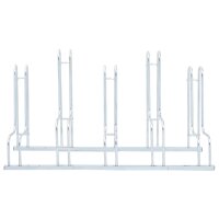 vidaXL Fahrradst&auml;nder f&uuml;r 5 Fahrr&auml;der Freistehend Verzinkter Stahl