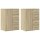 vidaXL Sideboards 2 Stk. Sonoma-Eiche 59x39x80 cm Holzwerkstoff