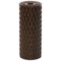 vidaXL Balkon-Sichtschutze 5 Stk. Braun &amp; Schwarz 255x19cm Poly Rattan