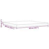 vidaXL Tischplatte 50x50x2,5 cm Quadratisch Massivholz Kiefer