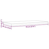 vidaXL Tischplatten 2 Stk. 70x35x2,5 cm Rechteckig Massivholz Kiefer