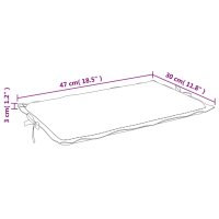 vidaXL Sonnenliegen-Auflage Melange Anthrazit 186x58x3 cm Stoff